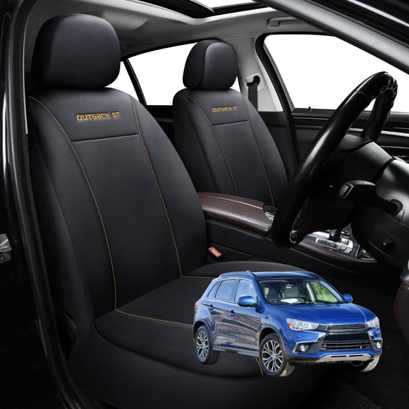 Car Front Seat Cover for Mitsubishi ASX 2010 - Current (GA) - Black - 27 x 26 x 10 cm