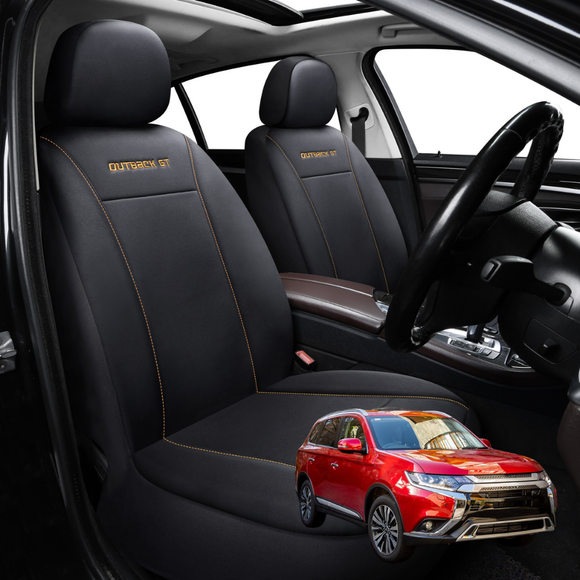 Car Front Seat Cover for Mitsubishi Outlander 2012 - 2018 (ZJ/ZK/ZL) - Black - 27 x 26 x 10 cm