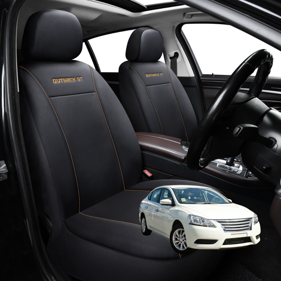 Car Front Seat Cover for Nissan Pulsar 2013 - 2017 C12, B17 - Black - 27 x 26 x 10 cm