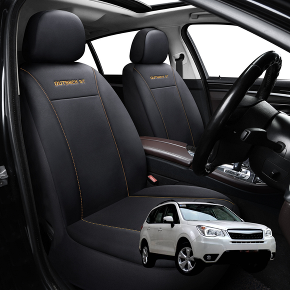Car Front Seat Cover for Subaru Forester 2013 - 2018 (SJ) - Black - 27 x 26 x 10 cm