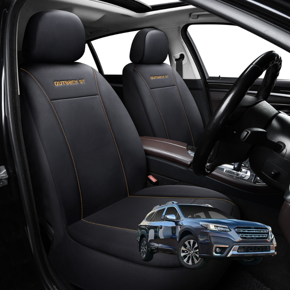 Car Front Seat Cover for Subaru Outback 2015 - 2021 5GEN, 6GEN - Black - 27 x 26 x 10 cm
