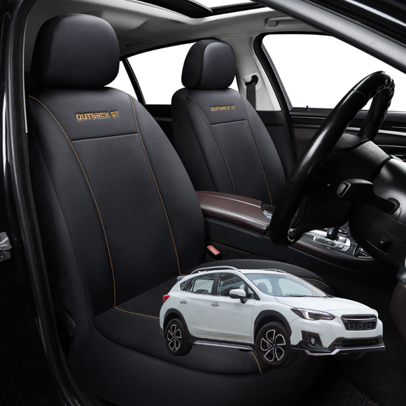 Car Front Seat Cover for Subaru XV 2017 - 2022 (GT) - Black - 27 x 26 x 10 cm