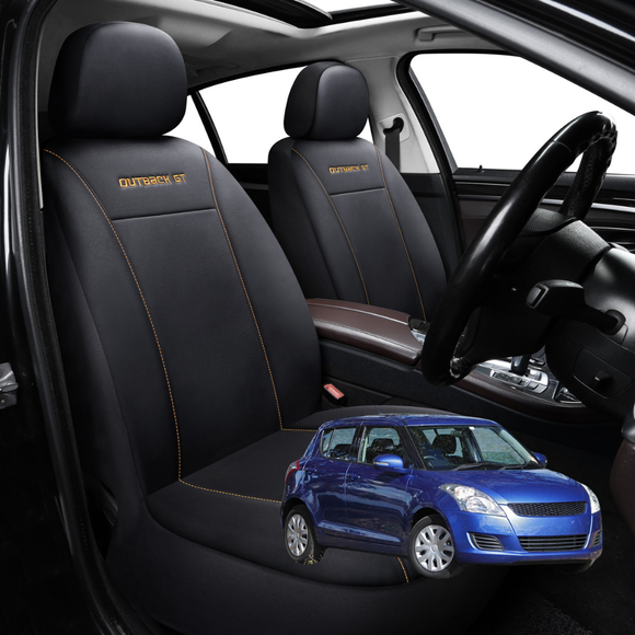 Car Front Seat Cover for Suzuki Swift 2011 - 2017 (FZ) - Black - 27 x 26 x 10 cm