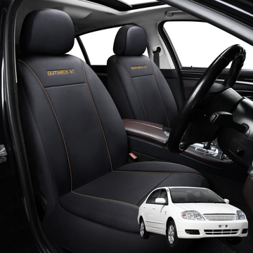 Car Front Seat Cover for Toyota Corolla 2002 - 2007 Hatch/Sedan (E120/130) - Black - 27 x 26 x 10 cm