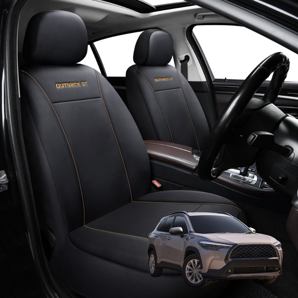 Car Front Seat Cover for Toyota Corolla Cross 2020 - Current (XG10) - Black - 27 x 26 x 10 cm