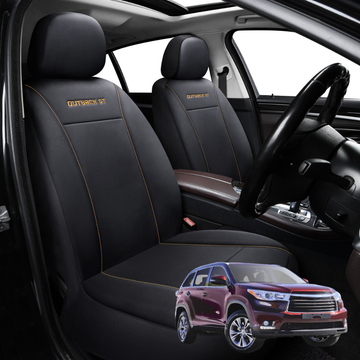 Car Front Seat Cover for Toyota Kluger 2014 - 2020 (XU50) - Black - 27 x 26 x 10 cm
