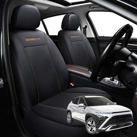Car Front Seat Cover for Hyundai Kona 2023 - Current (SX2 Petrol) - Black - 27 x 26 x 10 cm