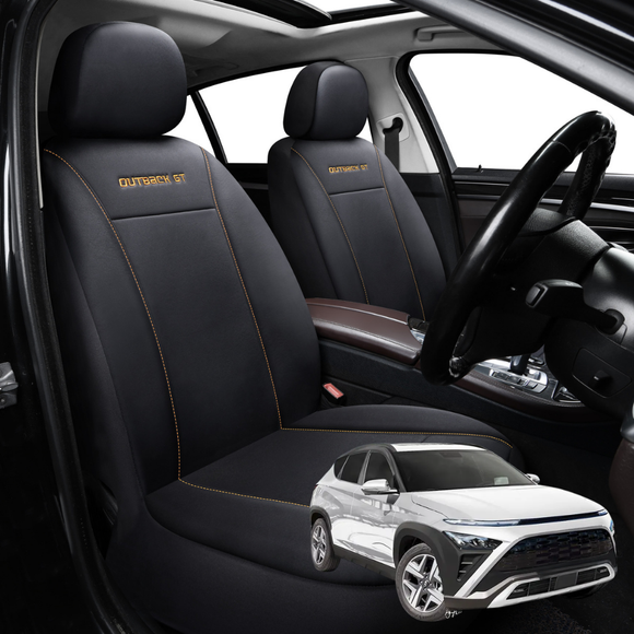 Car Front Seat Cover for Hyundai Kona 2023 - Current (SX2 Petrol) - Black - 27 x 26 x 10 cm
