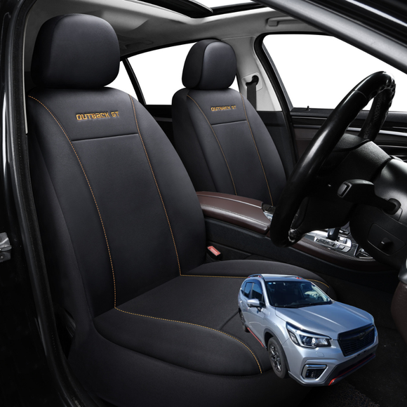 Car Front Seat Cover for Subaru Forester 2018 - Current (SK) - Black - 27 x 26 x 10 cm