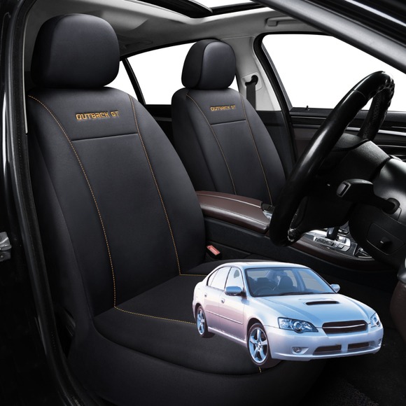 Car Front Seat Cover for Subaru Liberty 2003 - 2009 4GEN - Black - 27 x 26 x 10 cm