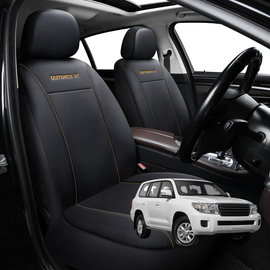 Car Front Seat Cover for Toyota LandCruiser 200 2012 - 2021 (GX GXL) - Black - 27 x 26 x 10 cm