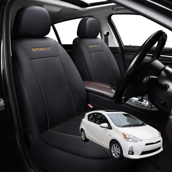 Car Front Seat Cover for Toyota Prius C 2012 - 2020 NHP10 - Black - 27 x 26 x 10 cm