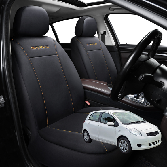 Car Front Seat Cover for Toyota Yaris 2005 - 2010 XP90 - Black - 27 x 26 x 10 cm