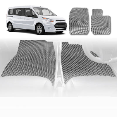 6D Diamond Car Floor Mats for VolksWagen Transporter 2004 - Current (T4, T5, T5 Facelift, T6, T6.1) - Custom-Fit Carpet Liner - 0