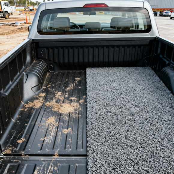 Honeycomb UTE Tub Mat Tray Liner for Ford Falcon 2008 - 2016 Ute Single Cab (FG, fit FPV models) - Black & Grey