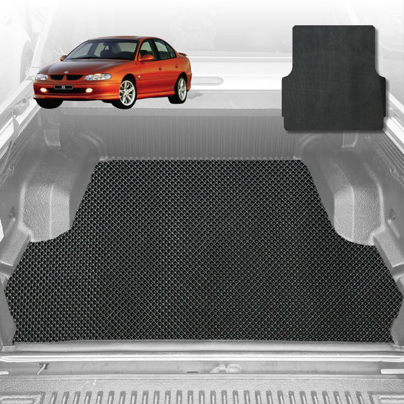 6D Diamond Car Boot Mat for Holden Commodore 1978 - 1988 Ute (VT VX VY VZ) (Sedan) - Heavy Duty Carpet Liner