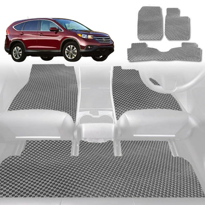 6D Diamond Car Floor Mats for Honda CR-V 2007 - 2012 RE - Custom-Fit Carpet Liner - 0