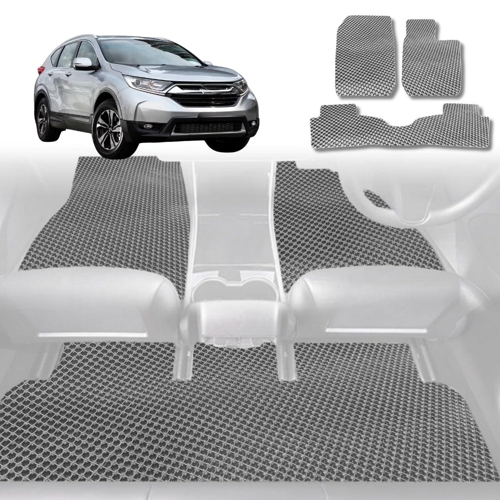 6D Diamond Car Floor Mats for Honda CR-V 2012 - 2017 RM - Custom-Fit Carpet Liner - 0