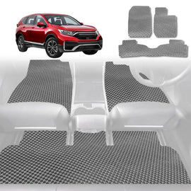 6D Diamond Car Floor Mats for Honda CR-V 2017 - 2022 RW - Custom-Fit Carpet Liner - 0