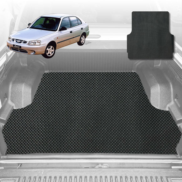 6D Diamond Car Boot Mat for Hyundai Accent (1999–2005) - Heavy Duty Carpet Liner