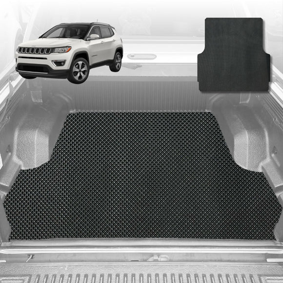 6D Diamond Car Boot Mat for Jeep Compass 2017 - Current M6  - Heavy Duty Carpet Liner