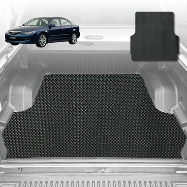 6D Diamond Car Boot Mat for Mazda 6 2002 - 2008 GG, GH, GY, GH1 (Sedan) - Heavy Duty Carpet Liner