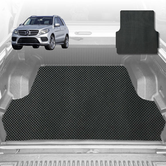 6D Diamond Car Boot Mat for Mercedes-Benz GLE-Class 2015 - 2019 (W166) (3rd Row seats up/7 seater) - Heavy Duty Carpet Liner