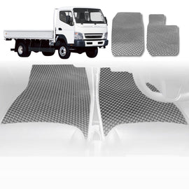 6D Diamond Car Floor Mats for Mitsubishi Fuso Canter 2010 - Current (8th Gen) - Custom-Fit Carpet Liner - 0