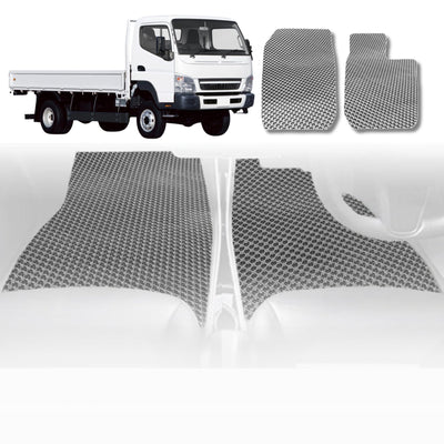 6D Diamond Car Floor Mats for Mitsubishi Fuso Canter 2010 - Current (8th Gen) - Custom-Fit Carpet Liner - 0