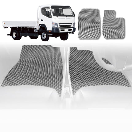 6D Diamond Car Floor Mats for Mitsubishi Fuso Canter 2010 - Current (8th Gen) - Custom-Fit Carpet Liner - 0