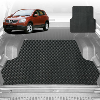 6D Diamond Car Boot Mat for Nissan Dualis 2007 - 2014 J10  - Heavy Duty Carpet Liner