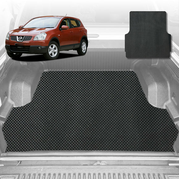 6D Diamond Car Boot Mat for Nissan Dualis 2007 - 2014 J10  - Heavy Duty Carpet Liner
