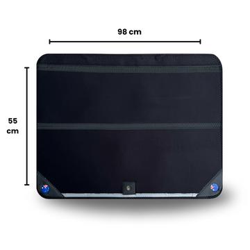 Rear Cargo Boot Bumper Protector for Toyota LandCruiser 100 1998 - 2007 - XL (98 x 55) - Black - 0