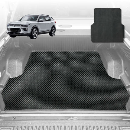 6D Diamond Car Boot Mat for SsangYong Korando 2019 - Current C300  - Heavy Duty Carpet Liner
