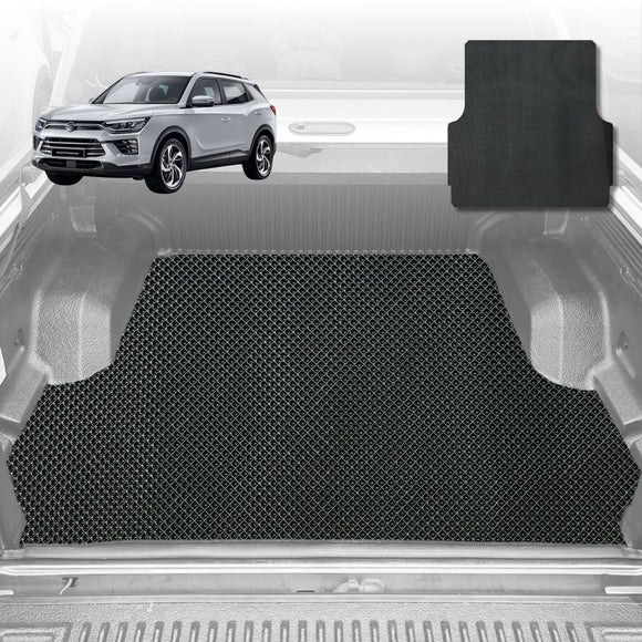 6D Diamond Car Boot Mat for SsangYong Korando 2019 - Current C300  - Heavy Duty Carpet Liner