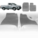 6D Diamond Car Floor Mats for Toyota Hilux Single Cab 2005 - 2015 - Custom-Fit Carpet Liner-2