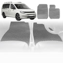 6D Diamond Car Floor Mats for VolksWagen Caddy 2005 - 2021 Front Only - Custom-Fit Carpet Liner-2