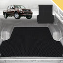 6D Pro Ute Tub Mat for Holden Rodeo (4-Door Crew Cab) 2003-2008 (With Spray On Liner or No Liner) - Black - Full Set-1
