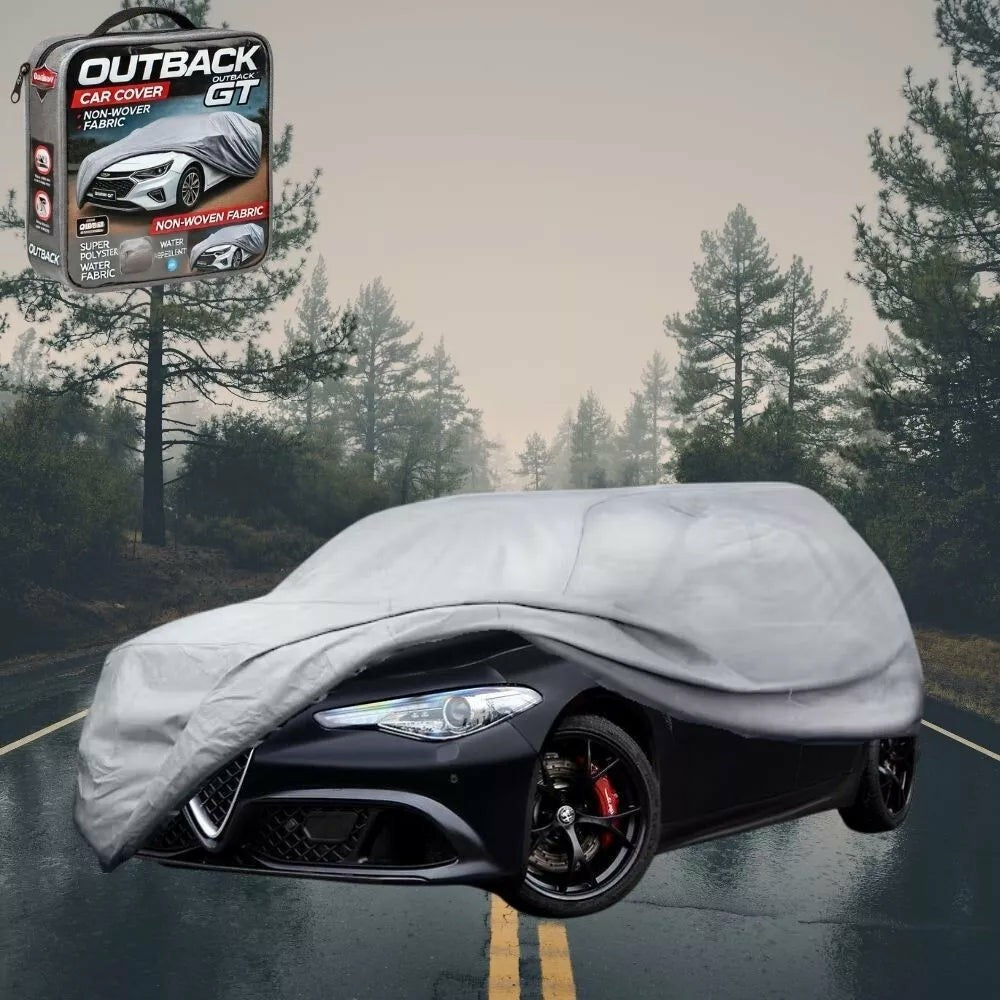 Silver Shield Outdoor Car Cover for Alfa Romeo Giulia Sedan 2016 - Current (952) L - Grey