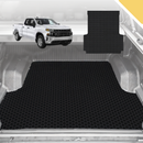 6D Pro Ute Tub Mat for Chevrolet Silverado (GMT T1XX) 2019-Current 6ft 10in bed length - Black - 2 Pcs - Full Set-1