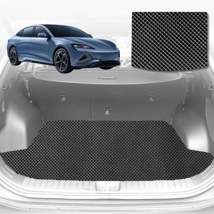 6D Diamond Car Boot Mat for BYD Seal 2024 - Current (RWD,AWD) (Sedan) - Heavy Duty Carpet Liner