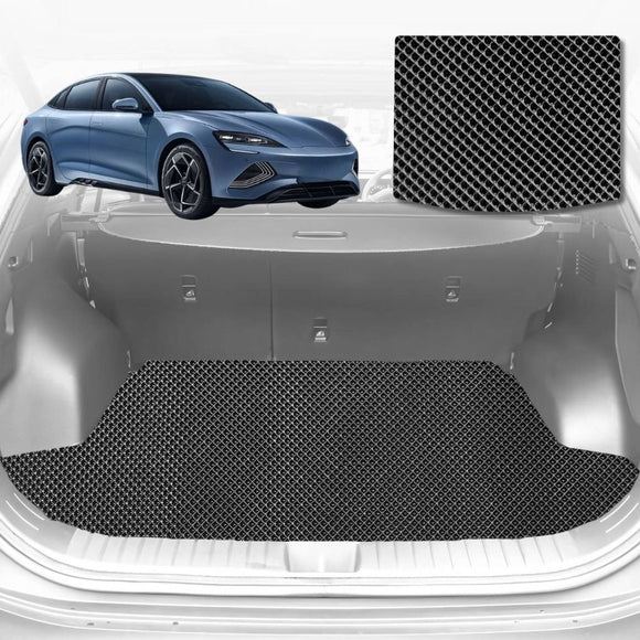 6D Diamond Car Boot Mat for BYD Seal 2024 - Current (RWD,AWD) (Sedan) - Heavy Duty Carpet Liner