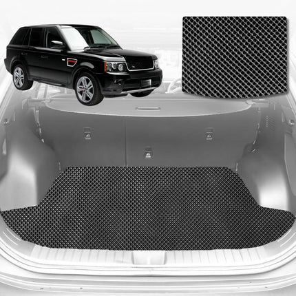 6D Diamond Car Boot Mat for Land Rover Range Rover Sport 2005 - 2013 L320 (3rd Row folded/5 seater) - Heavy Duty Carpet Liner