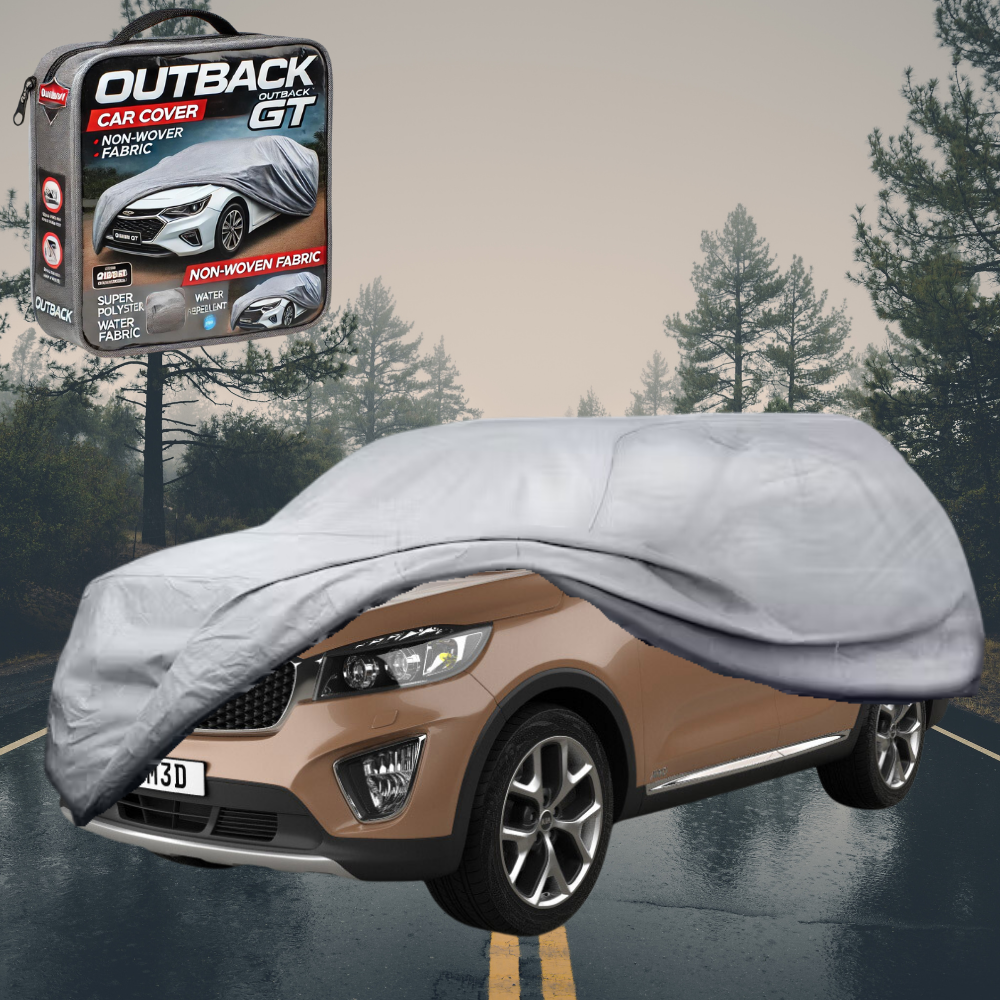 Silver Shield Outdoor Car Cover for Kia Sorento large SUV 2015 - 2020 (UM) LC - Grey