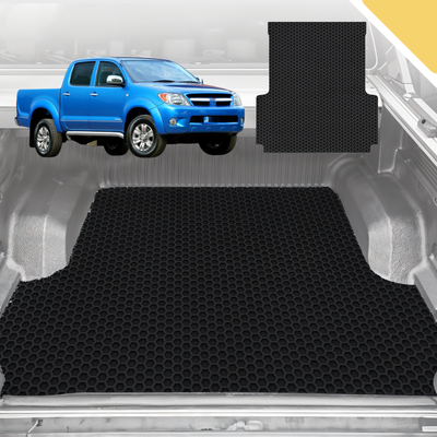 6D Pro Ute Tub Mat for Toyota Hilux Double Cab 2005-2015 (with Spray on Liner or no Liner) - Black