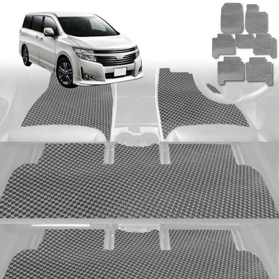 6D Diamond Car Floor Mats for Nissan Elgrand 2002 - 2010 E51 2nd Gen - Custom-Fit Carpet Liner - 0