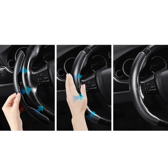 Segmented Steering Wheel Cover for MINI Cooper 3-Door Hatch 2024 - Current (J01 - all electric / F66) - Universal Size