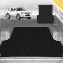 6D Pro Ute Tub Mat for Nissan Navara Dual Cab (DX/D22 STR) 1997-2018 D22T - Black - Full Set-1