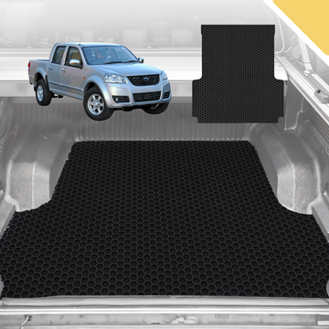 6D Pro Ute Tub Mat for GWM Haval V240 Dual Cab (Wingle 5) 2011-2016 (With Spray On Liner or No Liner) - Black