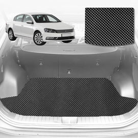 6D Diamond Car Boot Mat for VolksWagen Passat 2015 - Current (B8) (Sedan) - Heavy Duty Carpet Liner